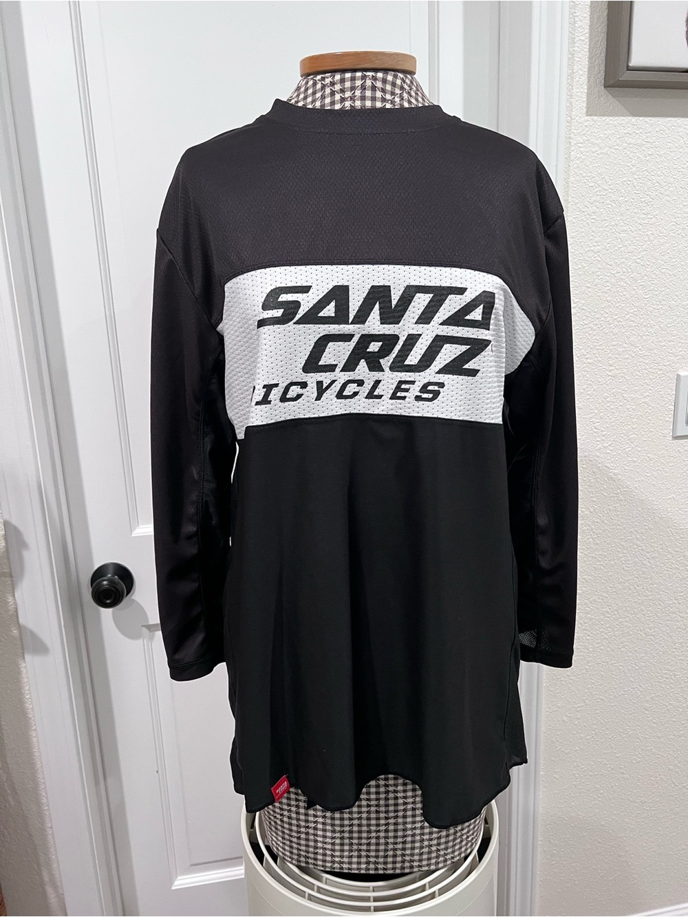 Santa Cruz Bicycles MTB Cycling Jersey Long Sleeve Black White Men’s M NWOT